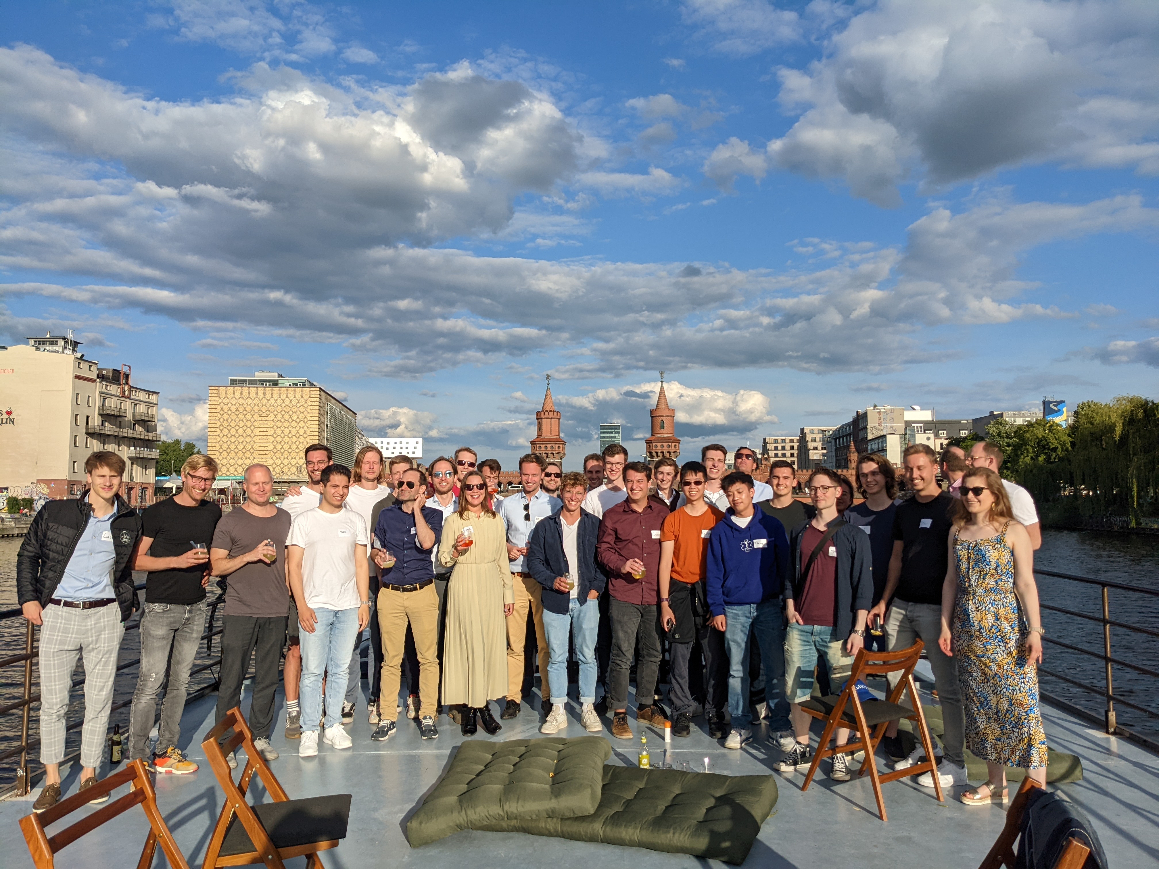 Bootcamp boat ride in Berlin