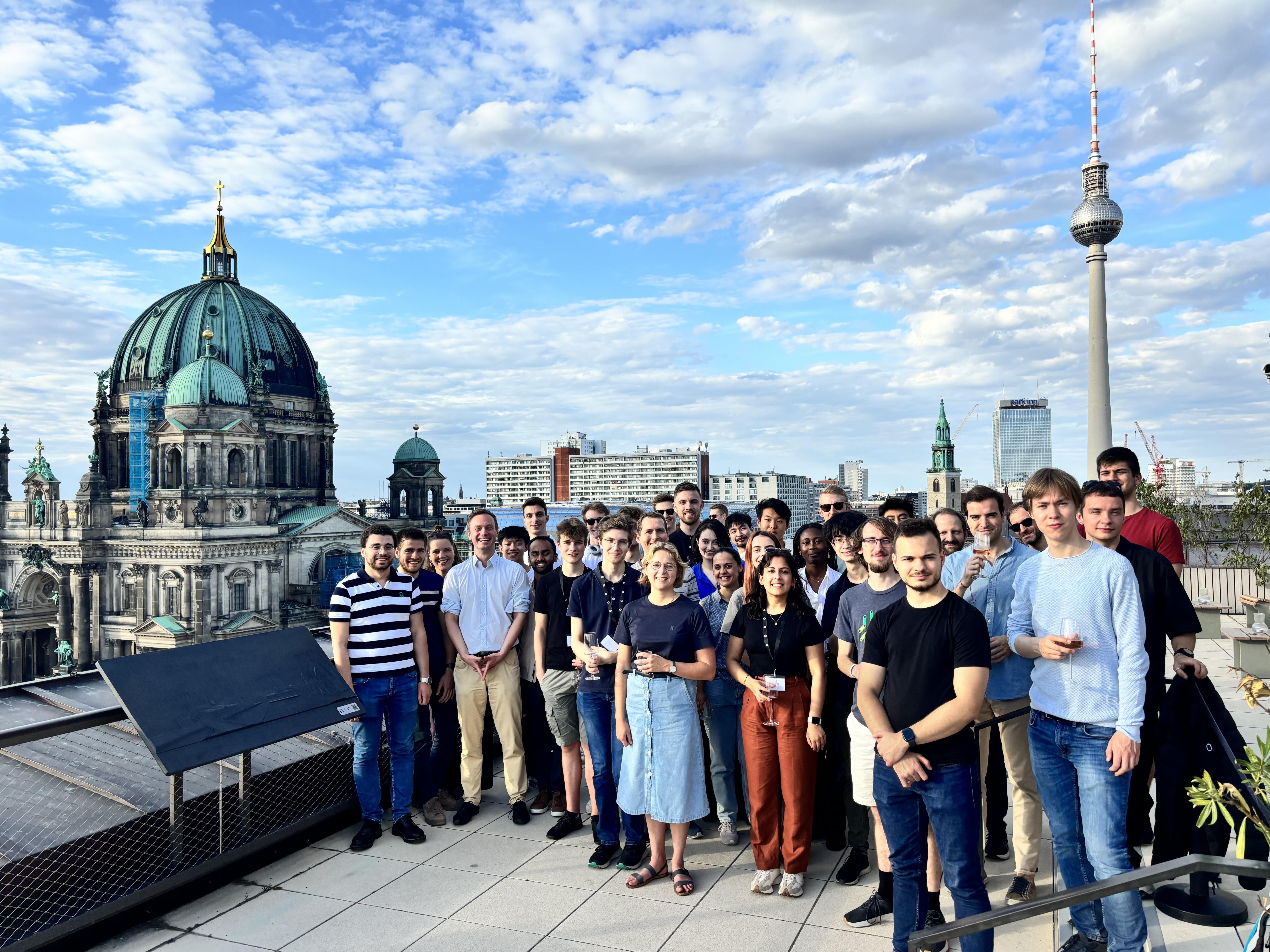 Team event on Berlin rooftop